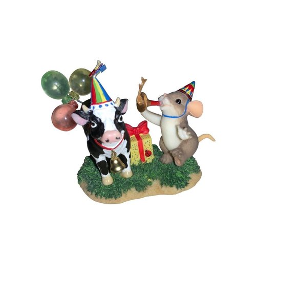 Fitz & Floyd CHARMING TAILS BY DEAN GRIFF  PARTY TIL THE COWS COME HOME - Picture 1 of 12